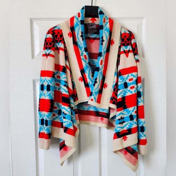 Moon Collection Sweaters - Moon Collection Women Emily Aztec Tribal Cardigan